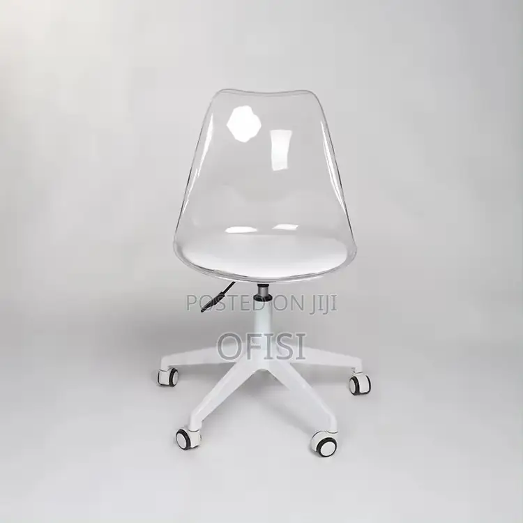 Office Chair; Plastic Swivel Home Office Study Chair