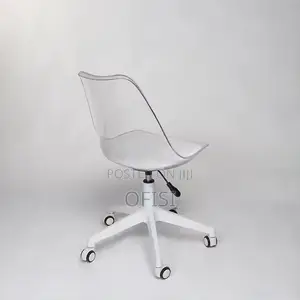 Office Chair; Plastic Swivel Home Office Study Chair