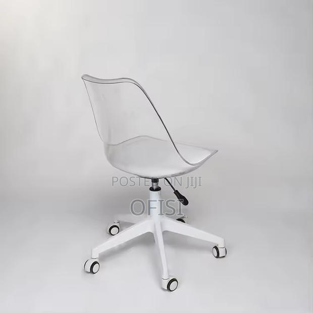 Office Chair; Plastic Swivel Home Office Study Chair - thumbnail 4