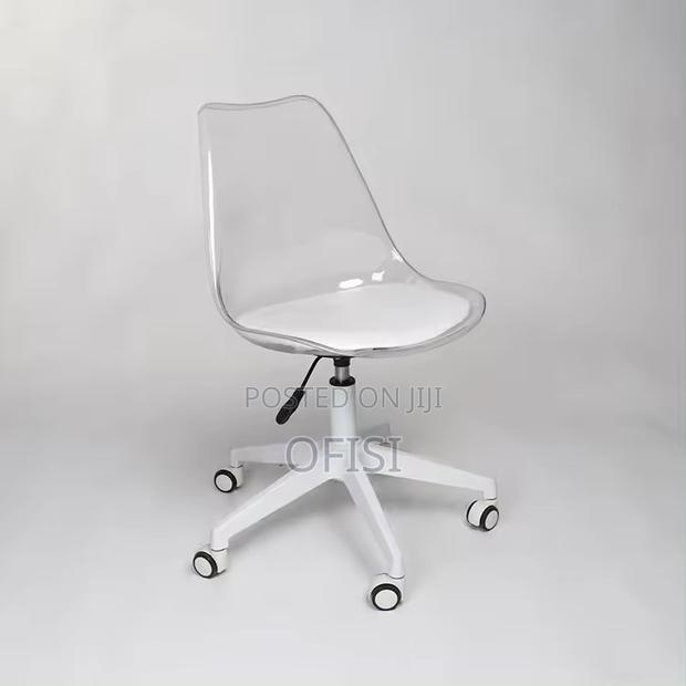 Office Chair; Plastic Swivel Home Office Study Chair - thumbnail 6