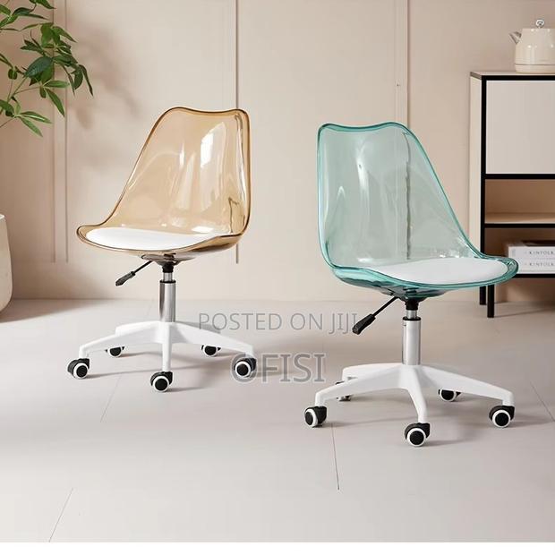 Office Chair; Plastic Swivel Home Office Study Chair - thumbnail 11