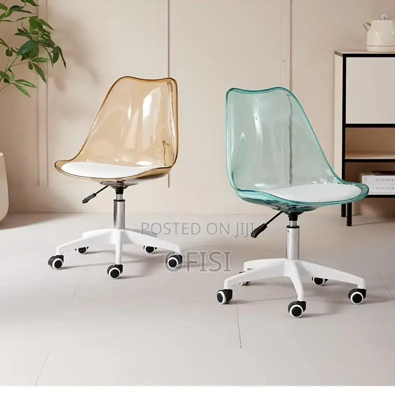 Office Chair; Plastic Swivel Home Office Study Chair