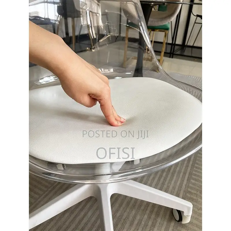 Office Chair; Plastic Swivel Home Office Study Chair