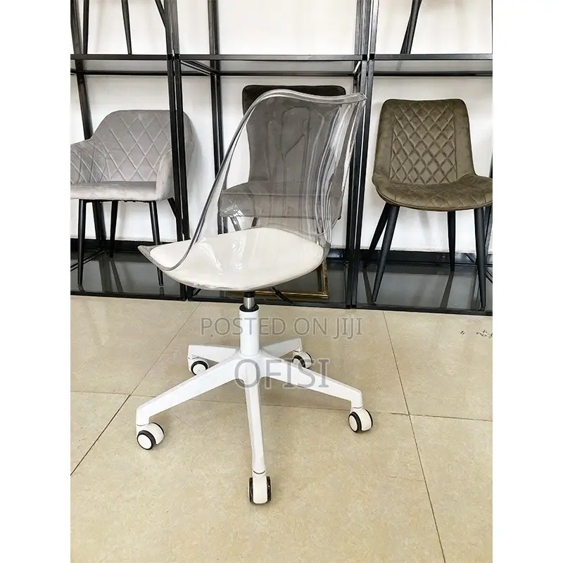 Office Chair; Plastic Swivel Home Office Study Chair