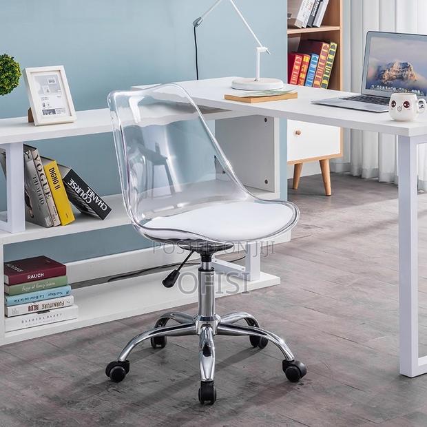 Office Chair; Plastic Swivel Home Office Study Chair - thumbnail 10