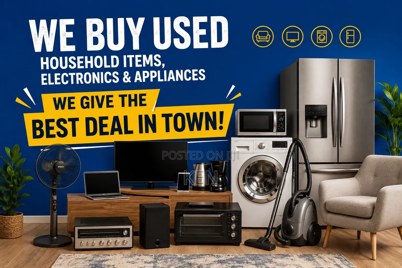 We Buy Household Items and Electronics Appliances