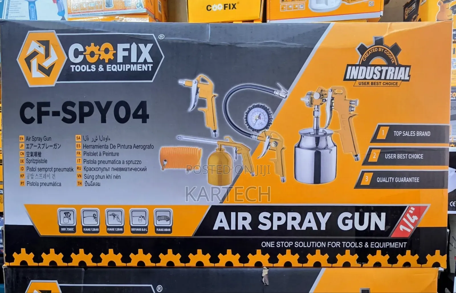 Coofix 5pcs Air Spray Gun Air Tool Accessory Kit
