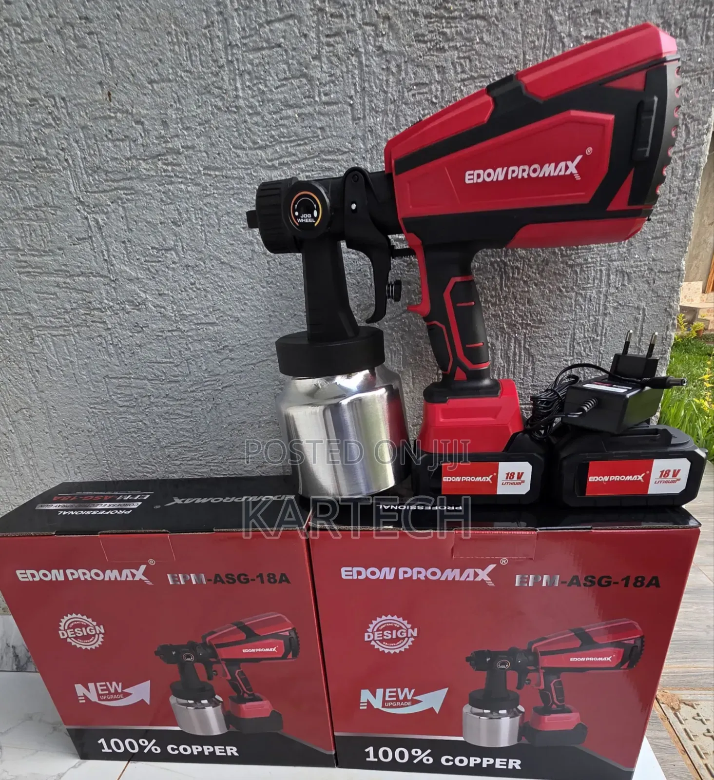 Edon Promax 18v Cordless Paint Spray Gun –Hvlp Electric Paint Sprayer
