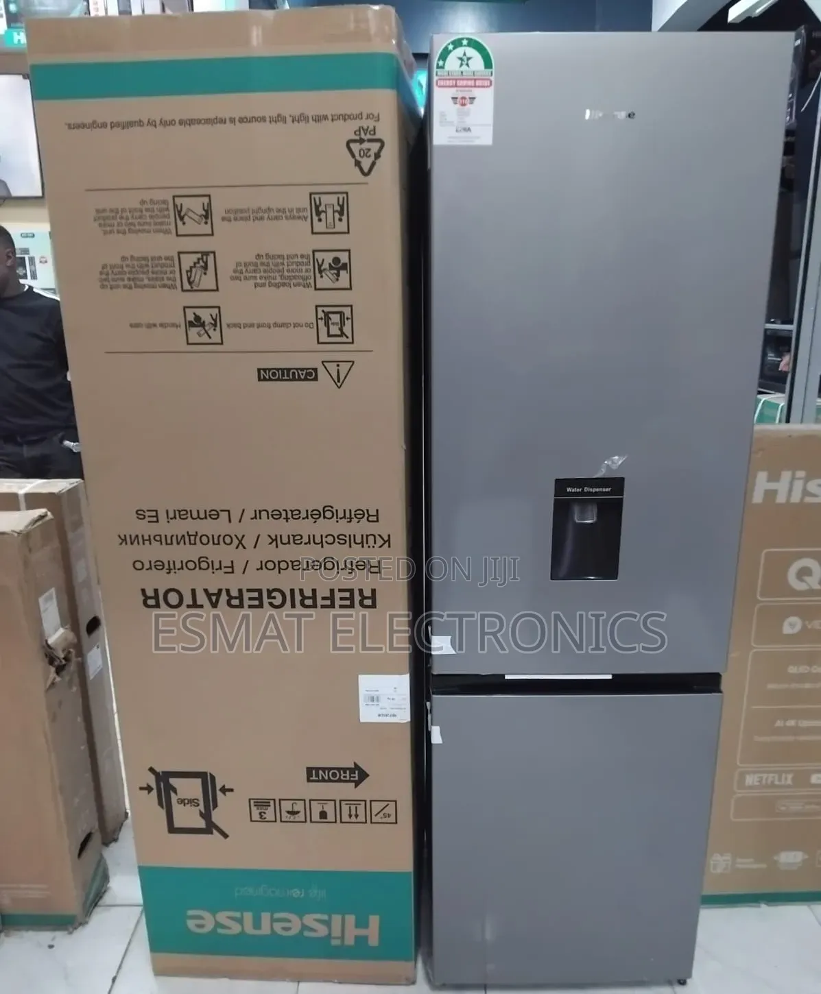 Hisense Fridge 268l Bottom Freezer Silver Ref265dr