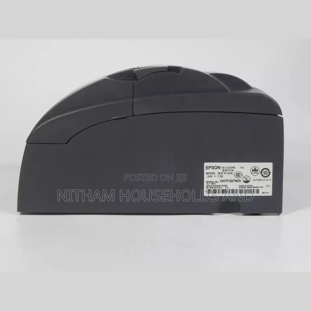 Epson Tm-U220pb 752 M188b Dot Matrix Pos Receipt Printer Ethernet W/ A