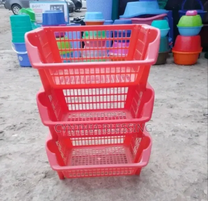 3 Layer Utensils Rack -Red-Ur13