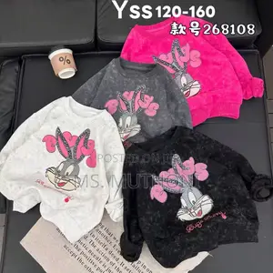 4-12 Yrs Fancy Girls Bugs Bunny Graphic Sweatshirts