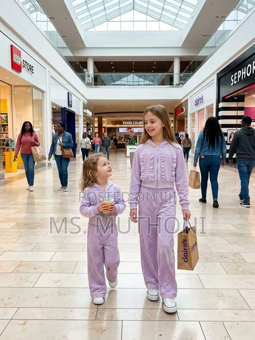 2 Piece Set With Ruffle Details Girls Wide Leg Trucksuits