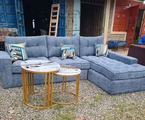 L-Shaped Sectional Sofa Set