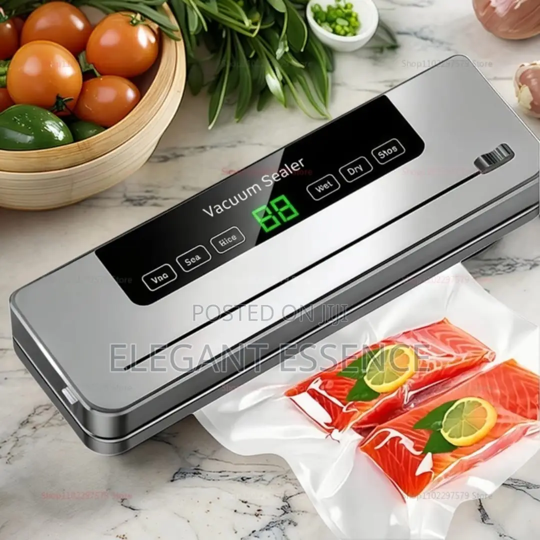 *Electric Vacuum Sealer Machine With 50pcs Free Packaging Papers*