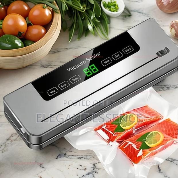 *Electric Vacuum Sealer Machine With 50pcs Free Packaging Papers*