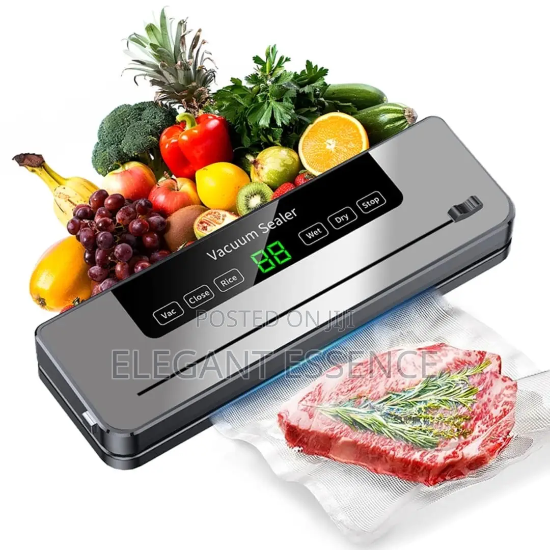 *Electric Vacuum Sealer Machine With 50pcs Free Packaging Papers*
