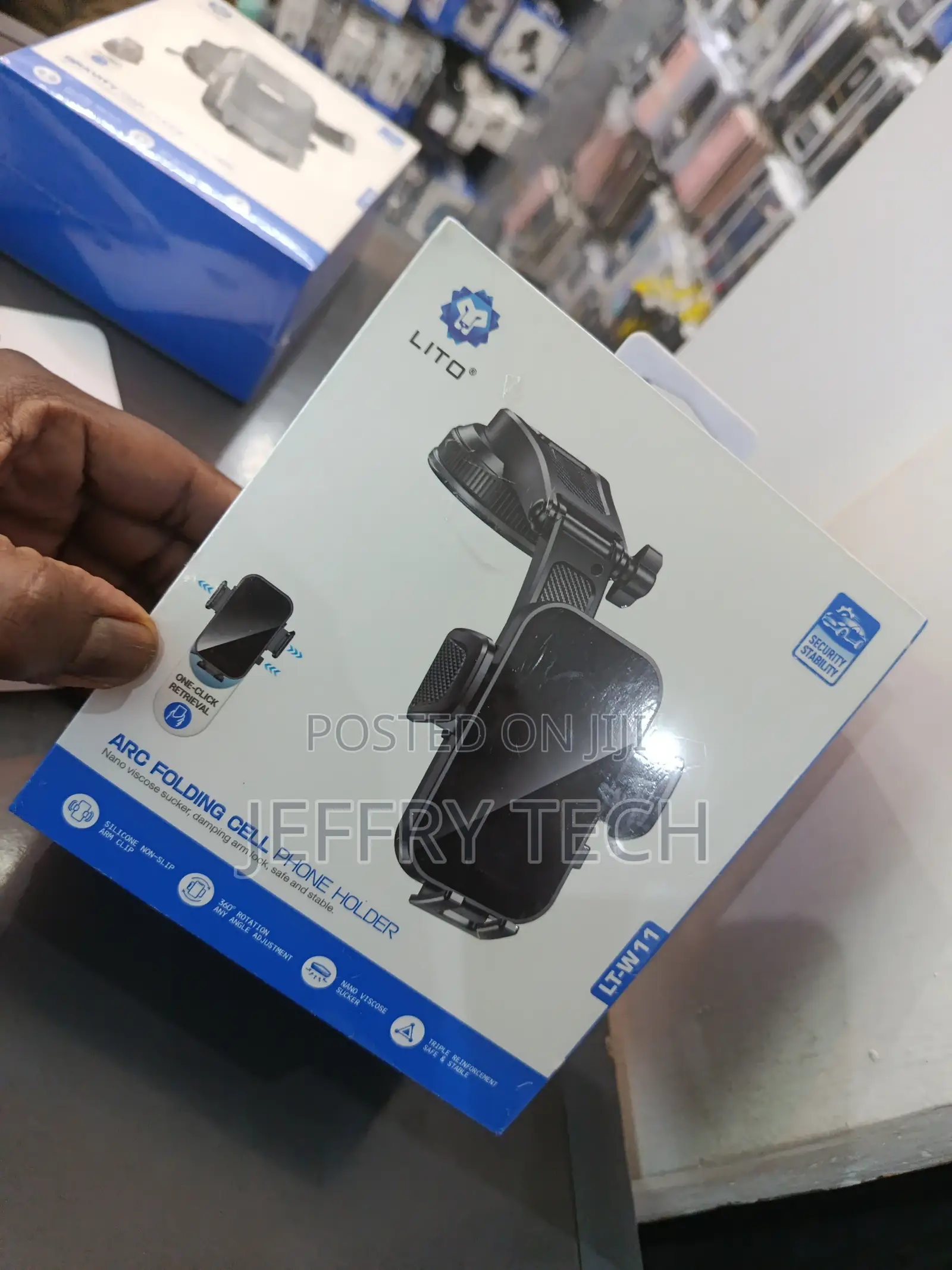 Car Phone Holder//Windscreen Slimline Car Mount Holder With 360 Rotati