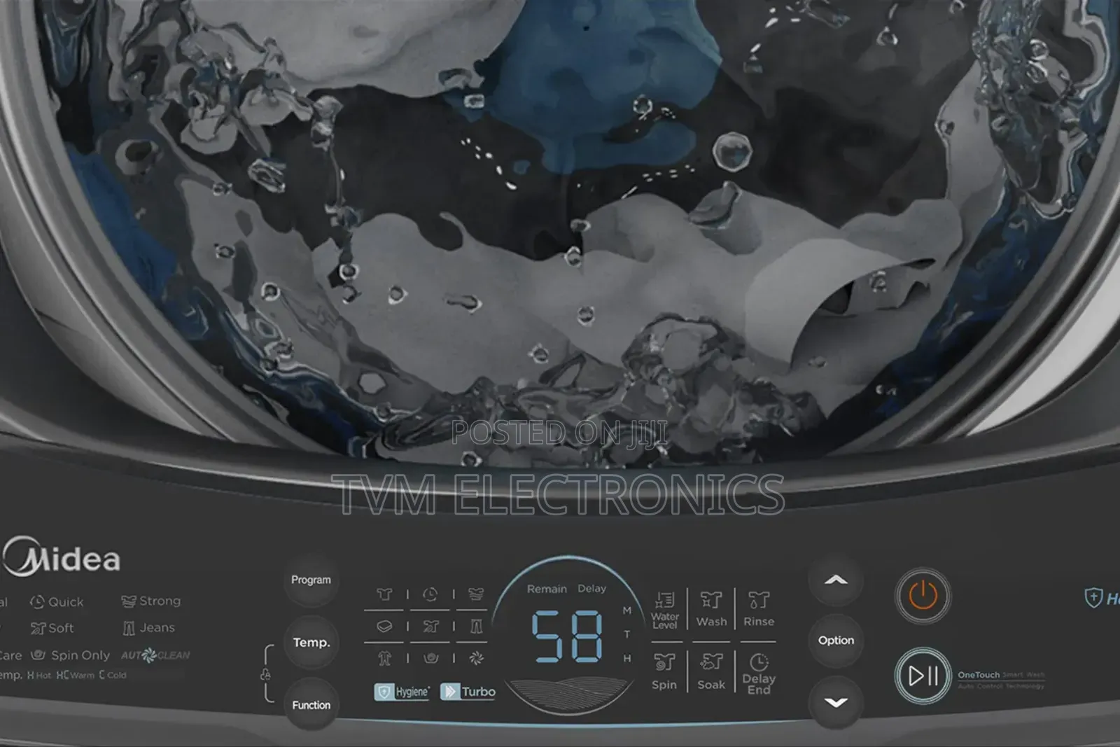 Midea 10.5kg Top Load Automatic Washing Machine – Ma200w105/G