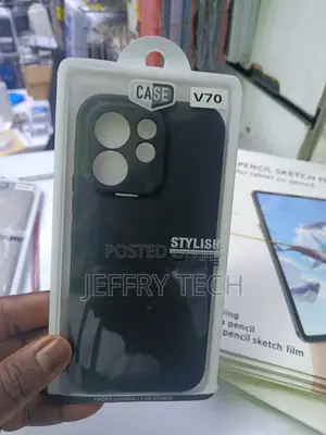 Vivo V70 V70 Elite Premium Silicon Dotted Back Cover With Cloth Insi