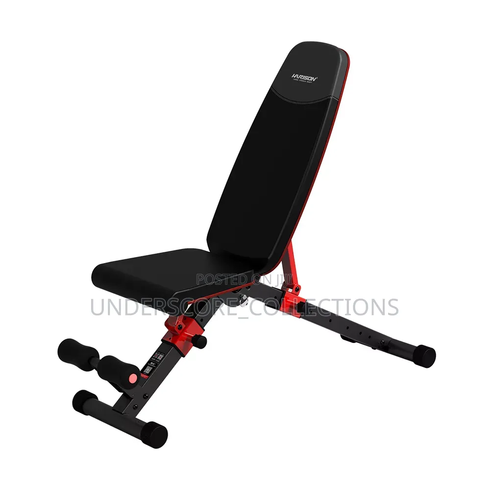 Red/Black Frame Adjustable Weight Bench