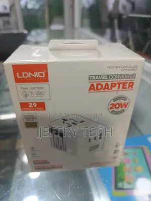 Ldnio Z9 20w Gan Travel Adapter Fire-Resistant Material- Time Square