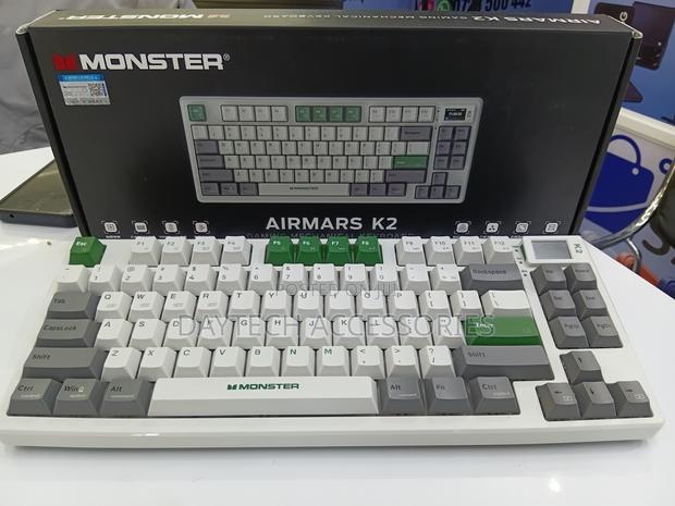 Monster Airmarks Gaming Mechanical Keyboard - White - thumbnail 3