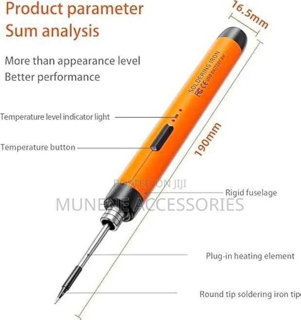 Rechargeable Electric Solder Iron Gun With 3 Heating Modes - thumbnail 2
