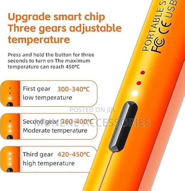 Rechargeable Electric Solder Iron Gun With 3 Heating Modes - thumbnail 6