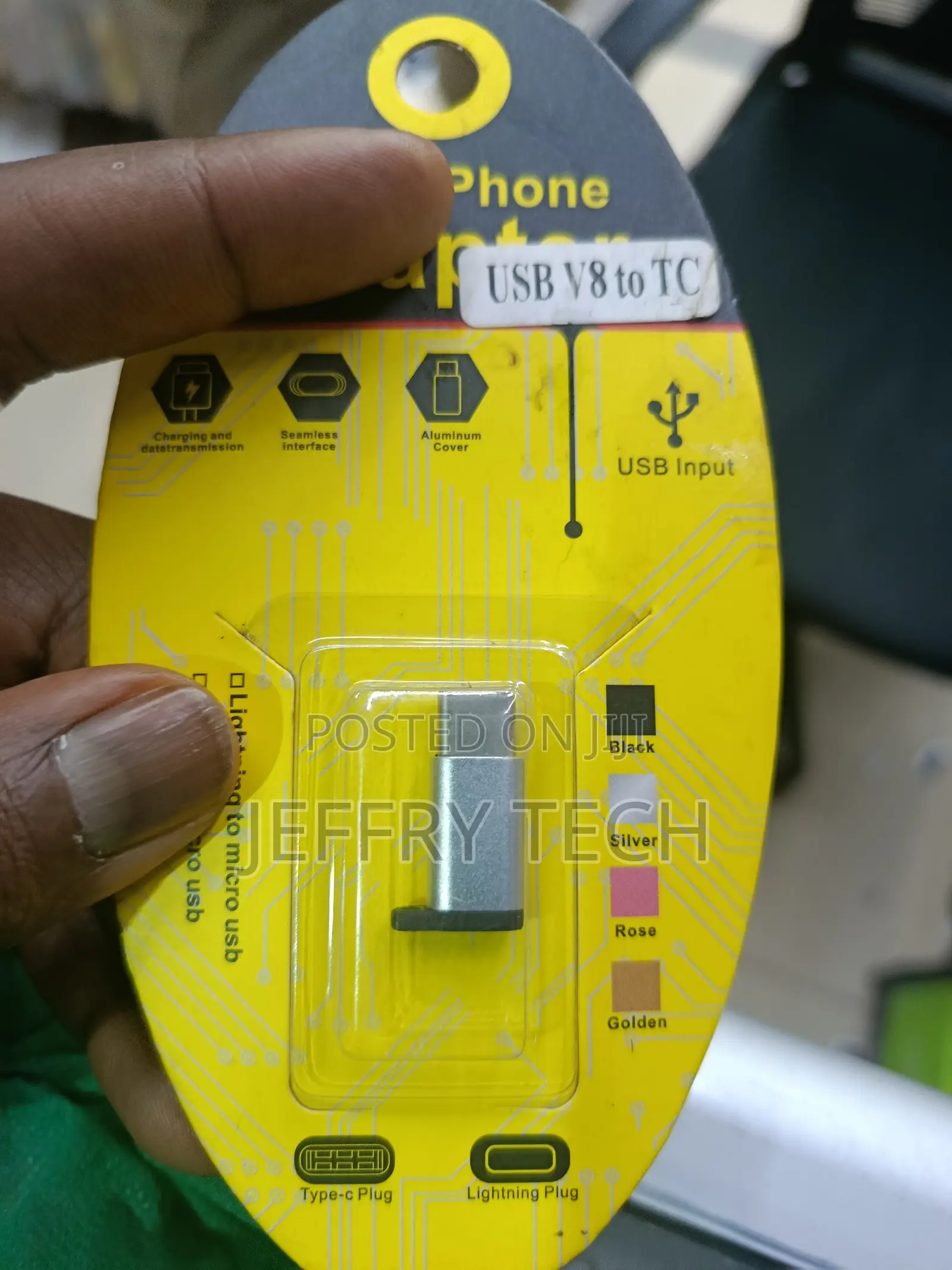 Micro Usb Female to Type C Male Connector Compatible With Samsung