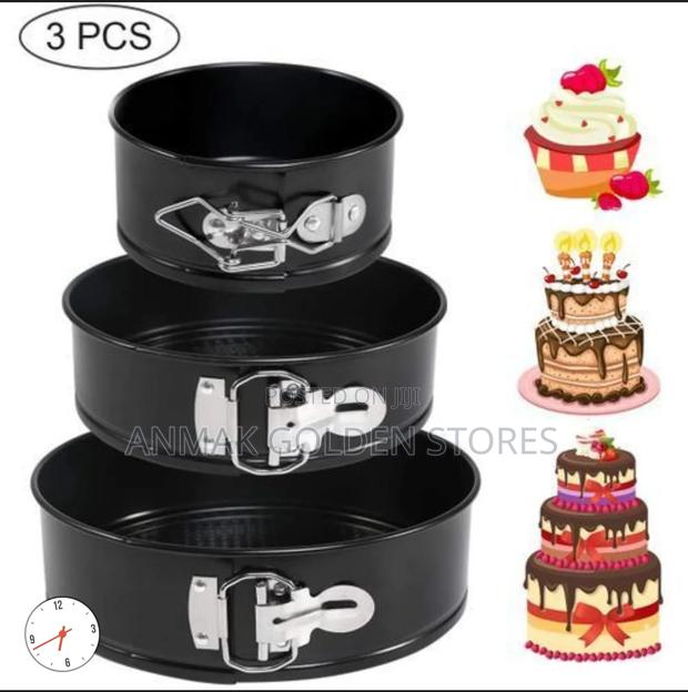 3pcs Set Baking Tins Round