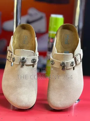 Quality Casual Leather Designer Chrome Heart Sued Crogs Available