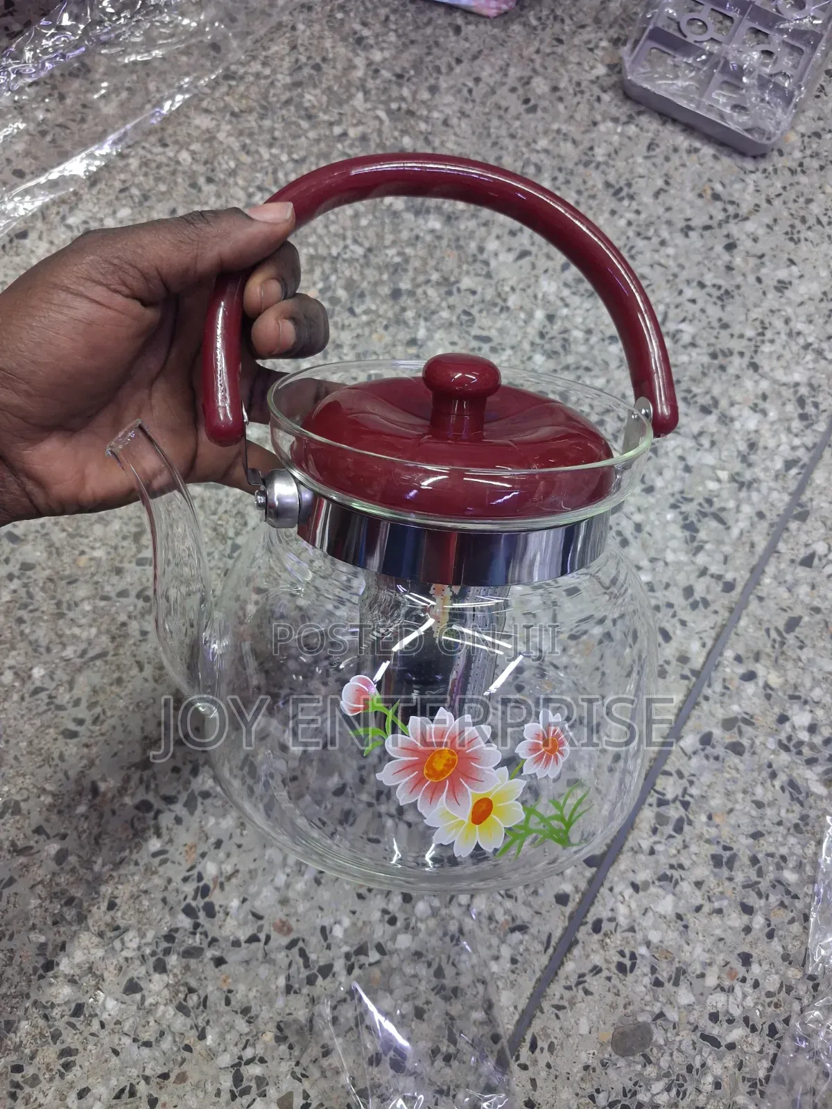1600ml Glass Tea Kettle With Infuser