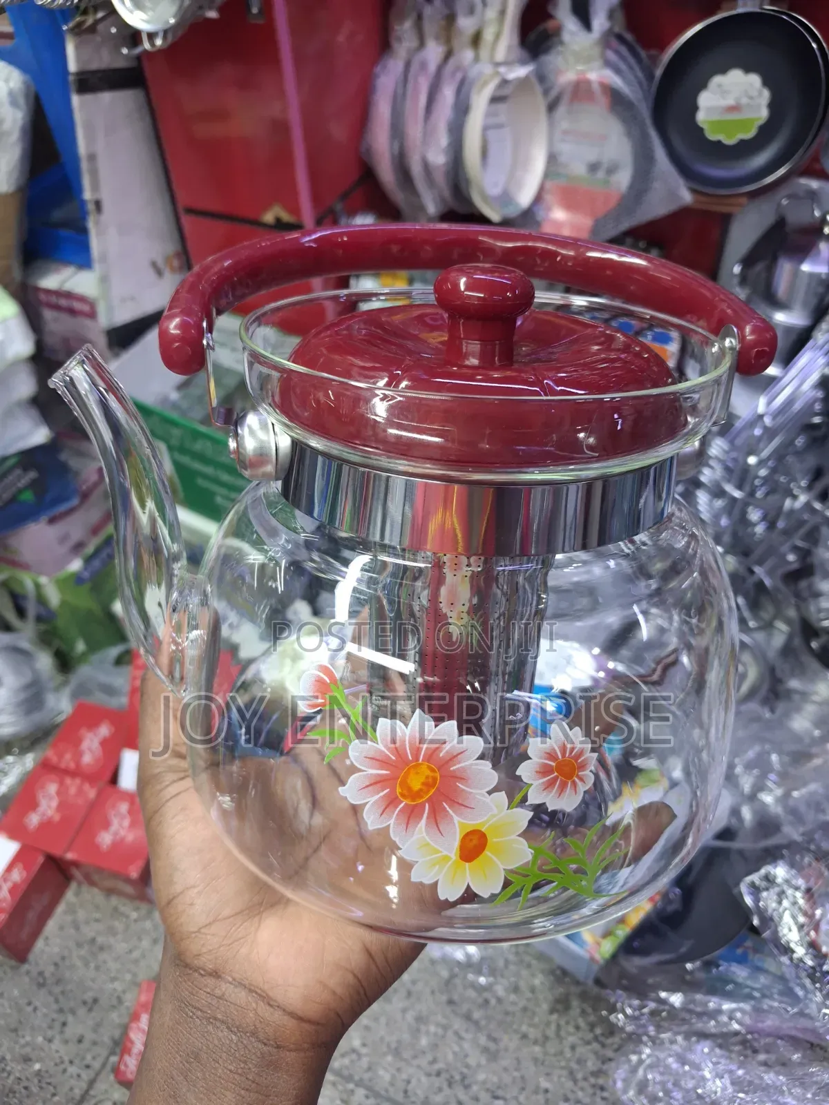 1600ml Glass Tea Kettle With Infuser