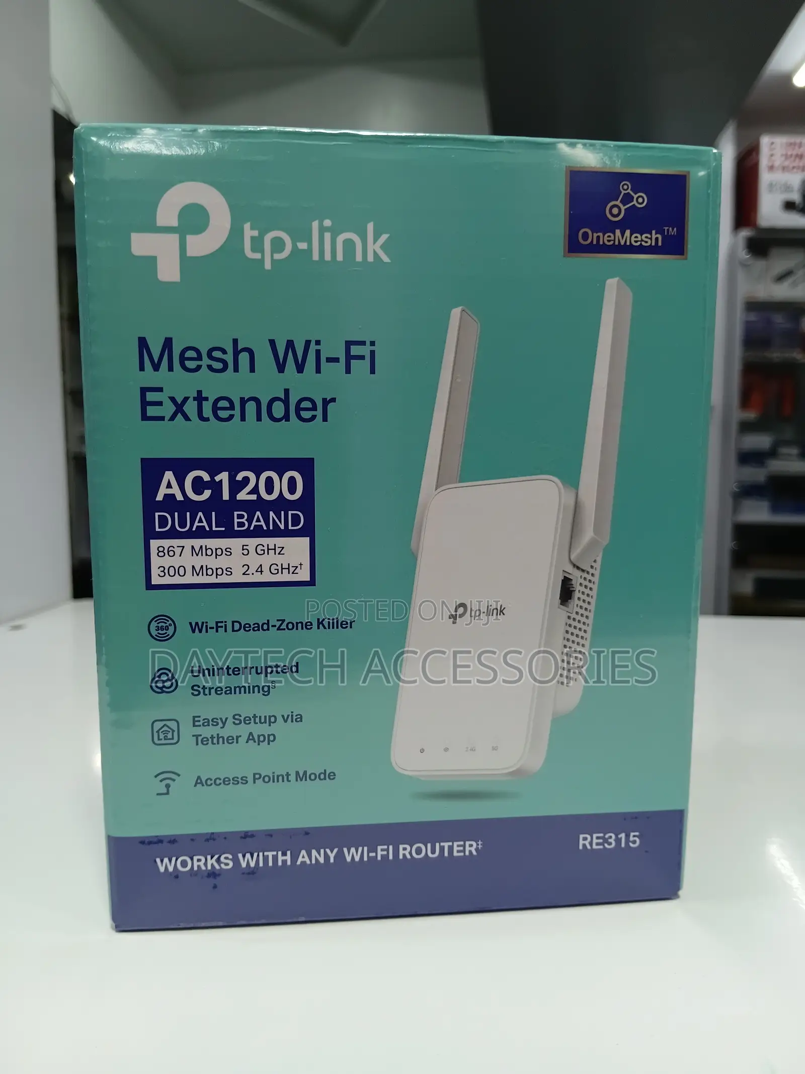 Tp-Link Re315 Ac1200 Dual-Band Wireless Mesh Wi-Fi Range Extender