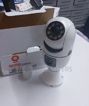 Dual Lens CCTV Bulb Camera Motion Detection Night Vision