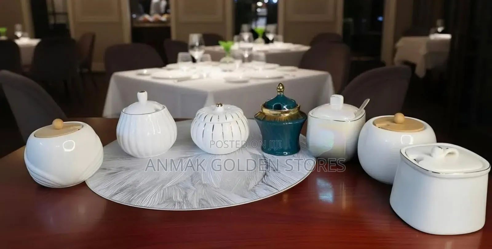 Ceramic Sugar Dish/ Bows 
Fancy Decorative