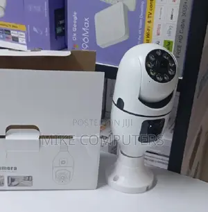Wireless Bulb CCTV Camera Dual Lens Ai Human Detection