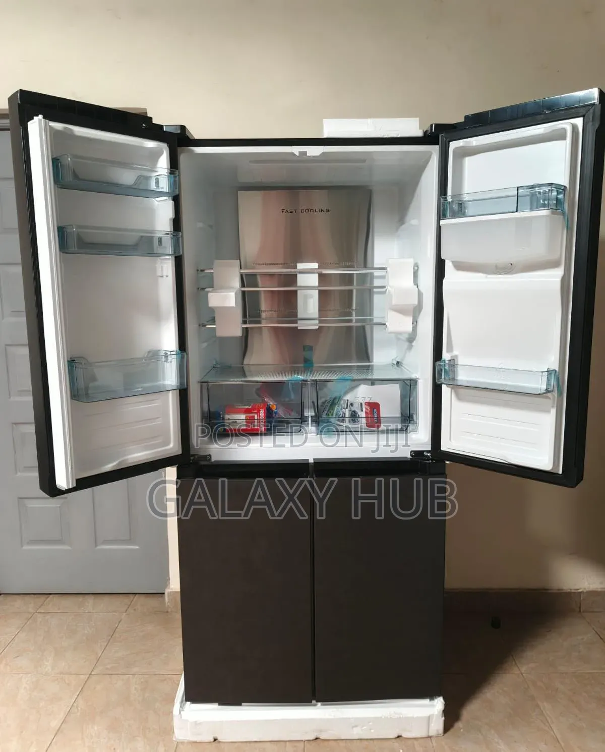 Ecomax 506 Litres Dark Silver Four Door With Dispenser Refrigerator