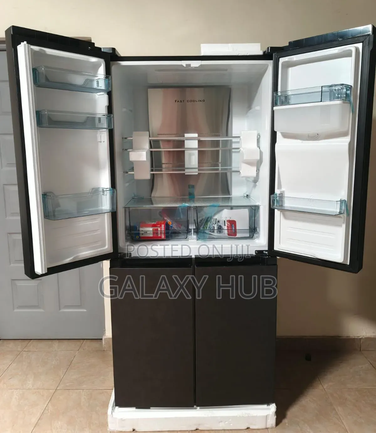 Ecomax 506 Litres Dark Silver Four Door With Dispenser Refrigerator
