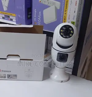 V380 Dual Lens Wireless Bulb Camera With Two-Way