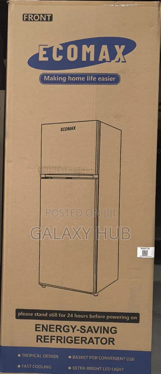 Ecomax 230 Litres Dark Silver Double Door Refrigerator