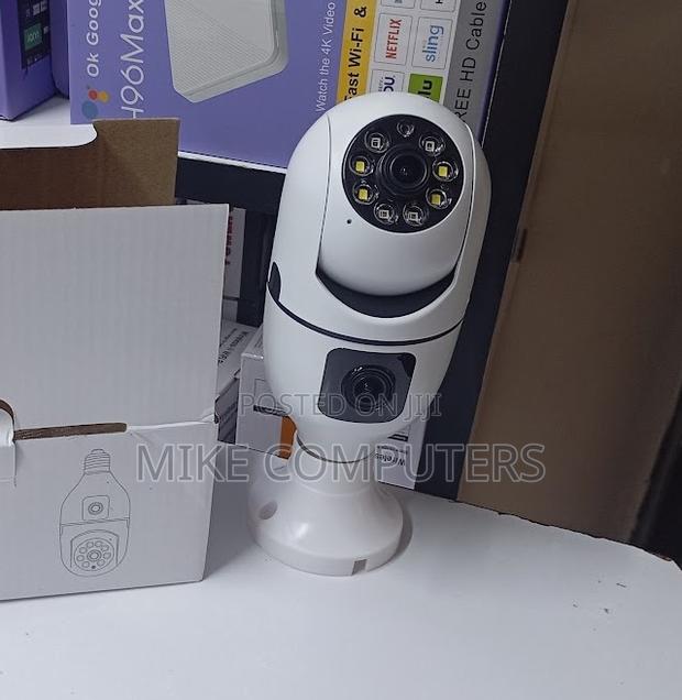 Smart Dual Lens Bulb PTZ Camera Wifi Two-Way Audio