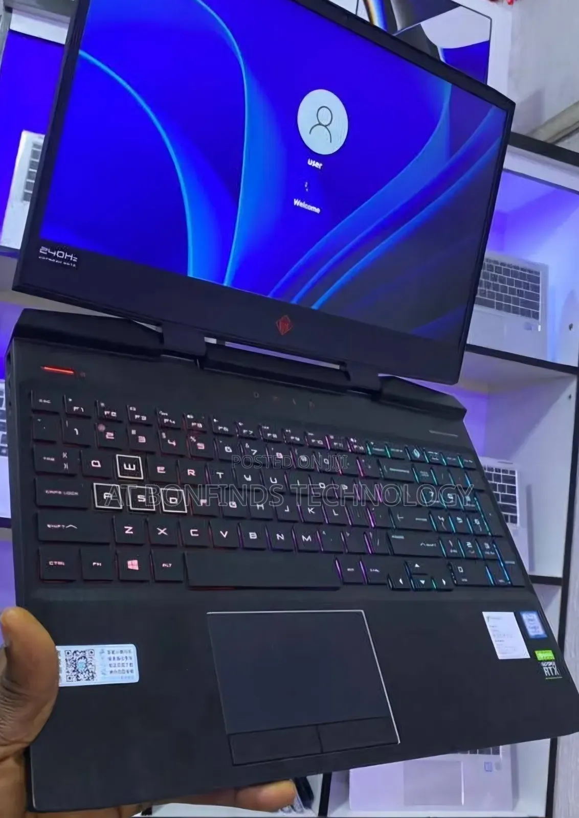 Laptop HP Omen 15-dh002nr 16GB Intel Core i7 SSD 512GB
