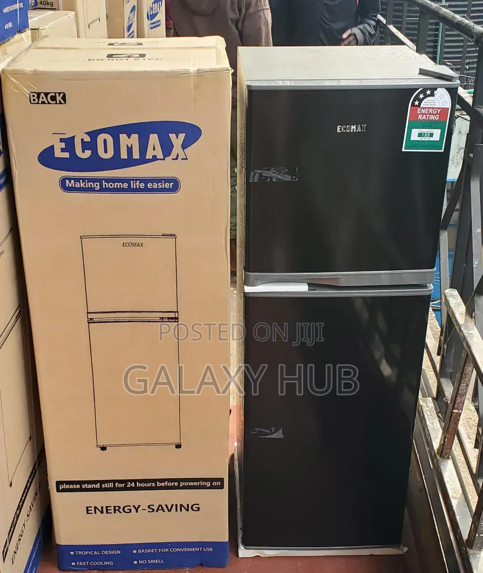 Ecomax 138 Litres Dark Silver Double Door Refrigerator