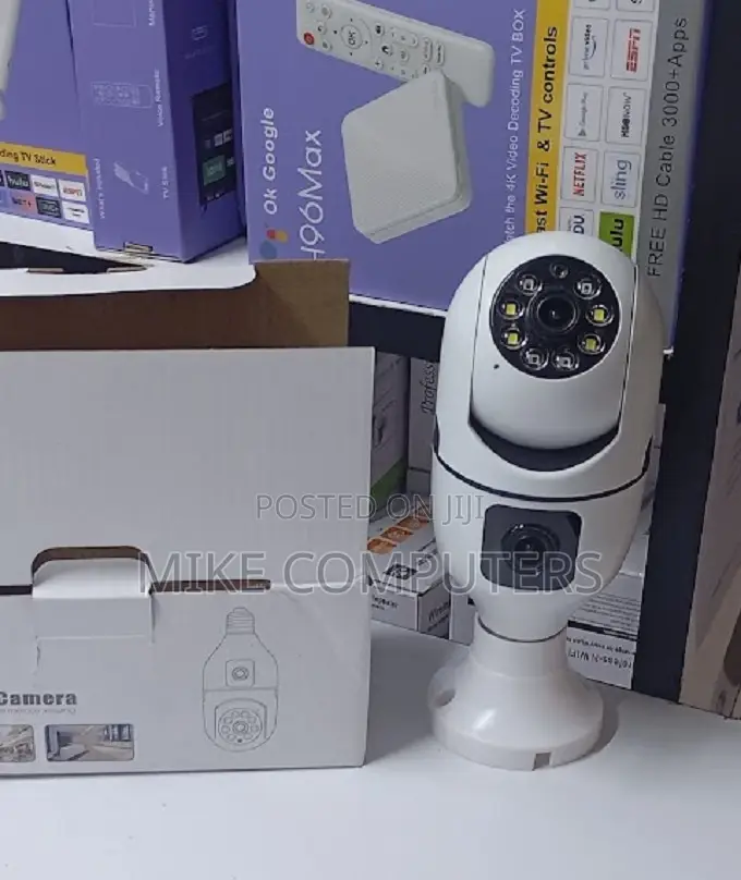 360° Smart Dual Lens Bulb Camera Night Vision Two-Way