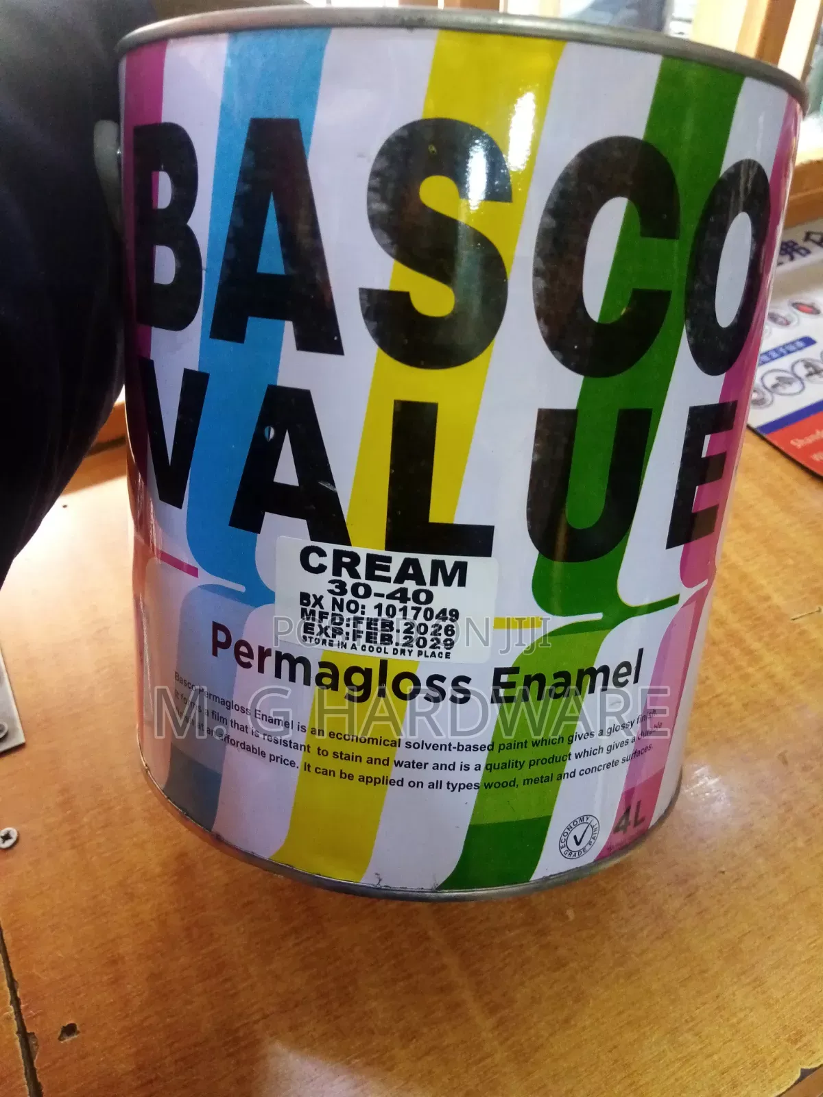 Cream Basco Paint 4ltres
