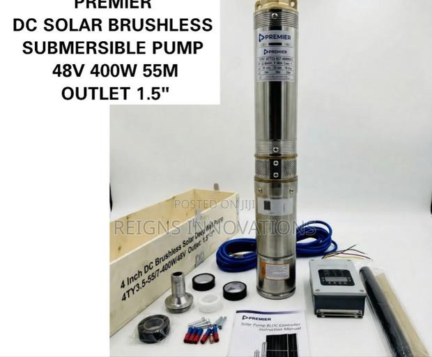 55m Premier Solar Dc Brushless Submersible Pump