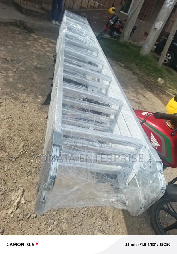 Commercial 4*10 Aluminum Foldable Ladder 40ft - thumbnail 2