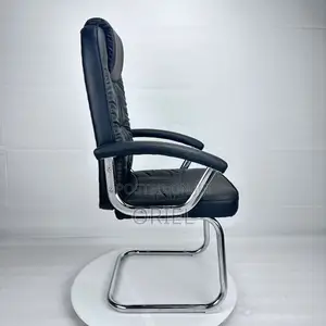 Office Chair : Sled Base Office Leather Chair